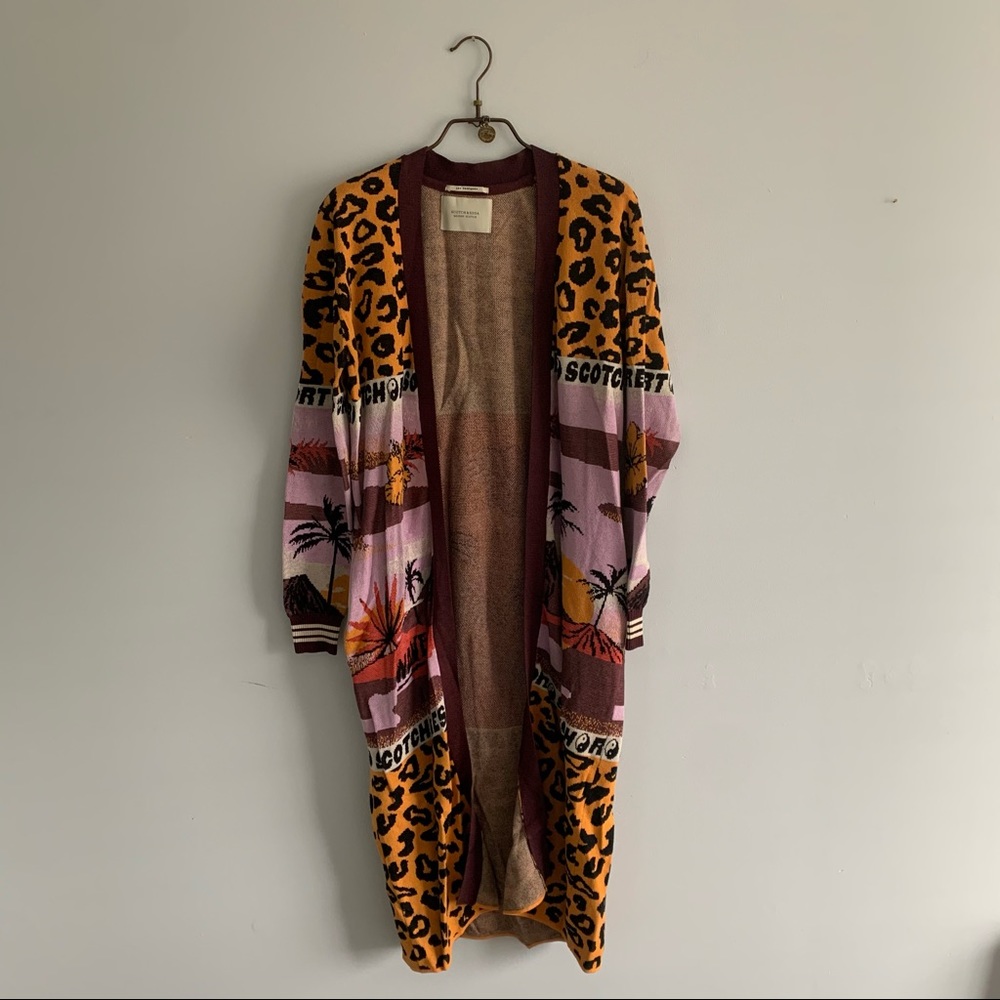 Maison Scotch multi print Cardigan